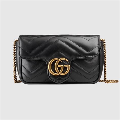 gucci matelasse super mini|gucci marmont super mini bag.